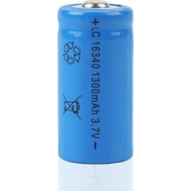 16340 Cr123A 1300Mah 3.7V Li On Şarjlı Pil 500 800 Cycle