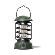 Neevoyu Yeşil Mini Kamp Lambası Cob Işık Kaynağı 5w 400lm Abs+metal Açık Hava Feneri Pil Dahil Değil 86x150mm L803s Çok Renkli