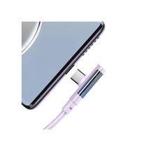 Ca-3451 Type-c To Type-c Pd 65w L Tip Hızlı Şarj Kablosu 1.2m Mor Diğer