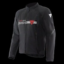 Dainese Daınese Ceket Herosphere Aır Tex Jacket Black Whıte Strıpes Red Siyah