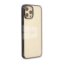 Bezos İphone 12 Pro Max Kılıf Element Silikon - Siyah Bzs01