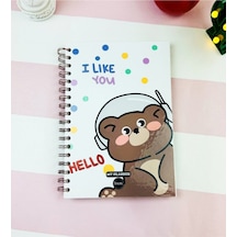 I Like You Tasarımlı Konuşan Ajanda Çok Renkli