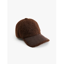 Koton Peluş Kep Şapka Kahverengi 6wak40064aa Kahve