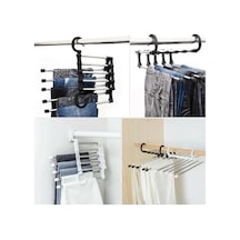 Pantolon Askısı Hareketli Dolap İçi 2 Katlı Katlanabilir 5&apos Li,pantolon,kravat,etek,şal,elbise İçin Organizer Askı