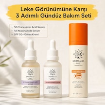 Leke Görünümüne Karşı 3 Adımlı Gündüz Bakım Seti: %5 Traneksamik, %5 Niacinamide, Güneş Kremi Spf50