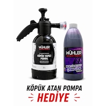 %95 Cilalı Mor Oto Şampuanı 750 Ml+ Hediye Köpük Atan Basınçlı Pompa 2 Lt