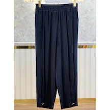 Sentez Sz-5643-s Siyah Renk Titan Paça Pile Düğmeli Rahat Pantolon