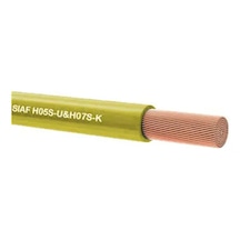 Kablo Yanmaz 4mm Çok Telli Tek Damarlı Sarı 15 Metre Top
