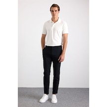 Süvari Siyah Slim Düz Jogger Pantolon Spn2020500010-s09