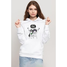 Future İs Female Beyaz Kadın 3ip Kapşonlu Sweatshirt Beyaz