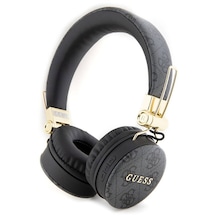 Kulak Üstü Bluetooth Kulaklık Guess Lisanslı Pu Deri Ayarlanabilir Tasarım Siyah