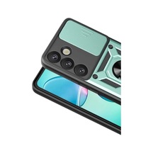 Newface Samsung Uyumlu Galaxy S26 Plus Pars Lens Yüzüklü Silikon - Yeşil - Özel Seri 8683140916763