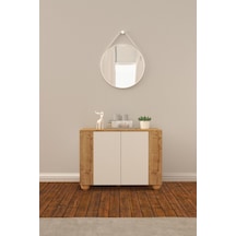 B3Concept B3 Concept Nort Serisi Beyaz & Safir Meşe 2-Beyaz Kapak 2-Safir K