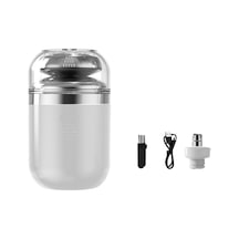 2'si 1 Arada Taşınabilir Elektrikli Tıraş Makinesi Burun Düzeltici Beyaz