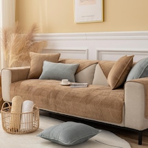 Ten Rengi Kalın Peluş Kenar Kanepe Kılıfı Mobilya Koruma Kapağı 70 90cm