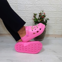 Sonimix 12901 Pembe Taşlı Kalın Tabanlı Kadın Terlik 001