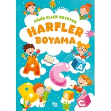 Minik Eller Boyuyor Harfler Boyama Kitabı Örnek Resimli - Msbu-714355
