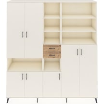 Hyperion Dolap 17 Raflı 2 Çekmeceli 7 Kapaklı 220x44x243 Aytaşı-aytaşı/çam Aytası/atlas Çam - Aytası