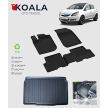 Opel Corsa D 2006-2013 Uyumlu Paspas + Bagaj Havuz Seti