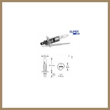 Bezos Super Light H1 Halojen Far Ampülü 12 Volt 60-55 Watt 22