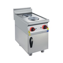 Karacasan Endüstriyel 900 Seri Dolaplı 40 Cm 2 Gözlü Elektrikli Ocak