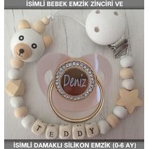 Sahi Aksesuar İsimli Emzik Zinciri Ve İsimli Silikon Emzik 0-6 Ay Bezyı420 Çok Renkli Sahi Aksesuar İsimli Emzik Zinciri Ve İsimli Silikon Emzik 0-6 Ay Bezyı420 Çok Renkli