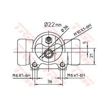 Trw Bwh392 Fren Sılındırı Sag Kangoo 1,9D-1,5 22,2Mm