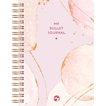 Noktalı Bullet Journal Pro Defter Rose Gold 17x24
