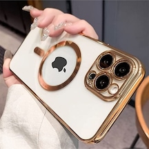 Apple iPhone 11 Uyumlu Üst Kalite Kablosuz Şarja Uygun Silikon Kılıf Gold