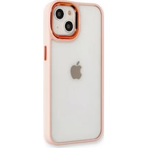 Newface Apple iPhone Uyumlu  14 Plus Kılıf Dora Kapak - Pudra