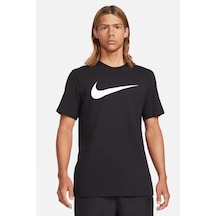 Nike Sportswear Swoosh Mens Tee Erkek Günlük Tişört Siyah Siyah