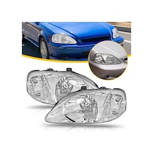 Honda Civic 1999-2001 E.k Kasa Sedan-h.b Krom Oem Ön Far