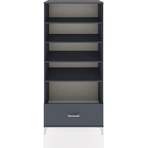 Hyperion Dolap 4 Raflı Tek Çekmeceli 88x44x195 Antrasit-antrasit Antrasit
