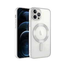 İphone 13 Pro Kılıf Kross Magneticsafe Kapak - Gümüş