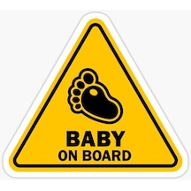Arabada Bebek Var Sticker oto Yapıştırma Etiket 18cm MD13