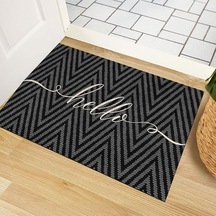 Kapı Önü Paspası - Modern Ve Şık Kapı Paspası Ev, Ofis Ve Dış Mekân Kullanımı İçin Zigzag Home 45x65 Diğer