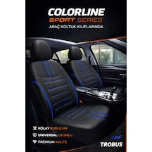 Ford Mondeo 2007 Ve Sonrası Uyumlu Colorline Sport Deri Siyah - M