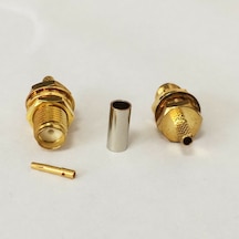 SMA Dişi RG316 RG174 RG188 LMR100 Sıkmalı Crimp Kablo Konnektörü