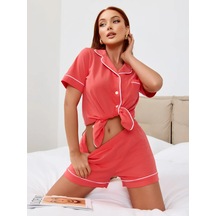 T-sod Kadın Pijama Takımı, Şort Ve Gömlekle 270035756 Leylak T-sod Kadın Pijama Takımı, Şort Ve Gömlekle 270035756 Leylak