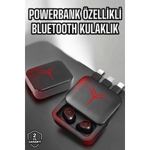 Taşınabilir Şarj Cihazı Bluetooth Kulaklık Powerbank Özelliği Yüksek Ses Kaliteli Tws Kulaklık Çok Renkli