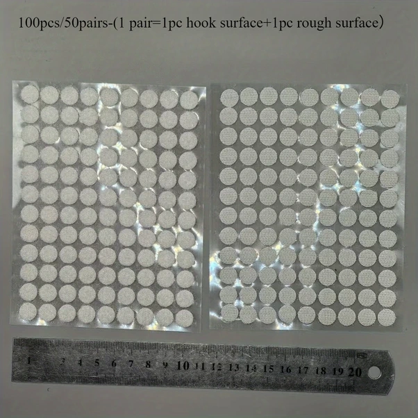 Gateesat 100 Adet 0.39 İnç Siyah Beyan Şeffaf Çift Taraflı Yapışkan Bant