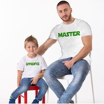 Master Apprentice Baba Oğul Kombini Tshirt Giyim Babalar Günü Ko