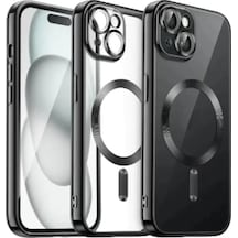 Newface  Apple  Uyumlu iPhone 13 Kılıf Kross Magneticsafe Kapak - Siyah