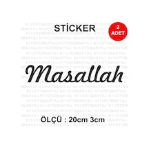 Maşallah Yazı - Araba Kask Motosiklet Laptop Taplet Sticker