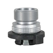 Pazly Propan Gaz Kartuşu Adaptörü Kamp Sobası Kaset Gaz Tankı Bağlantı Parçası Gümüş