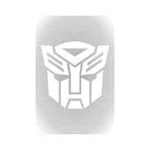 Transformers Temalı 10 X 11 Cm Oto Sticker, Beyaz Renk Abanoz