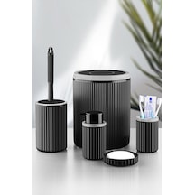 Koçtaş 5 Li Banyo Seti Siyah