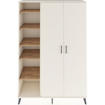 Hyperion Dolap 7 Raflı 2 Kapaklı Tek Askılı 132x44x195 Aytaşı-aytaşı/çam Aytası/atlas Çam - Aytası