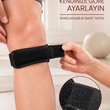 Sporcu Tendon Bandı Ayarlanabilir Diz Destek Bandı Koşu Fitness Egzersiz
