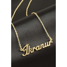 İkranur İsimli Kolye -sarı N145 altın